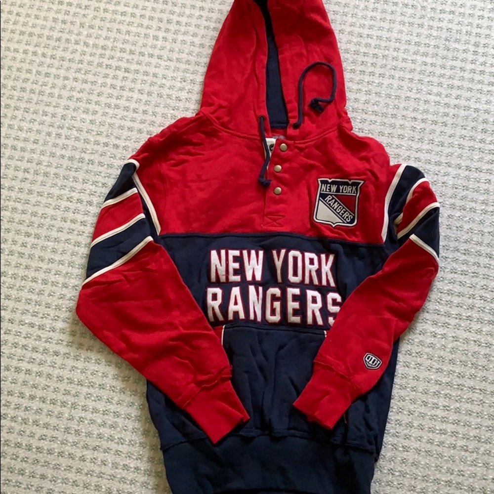 Never worn old time hockey rangers sweatshirt